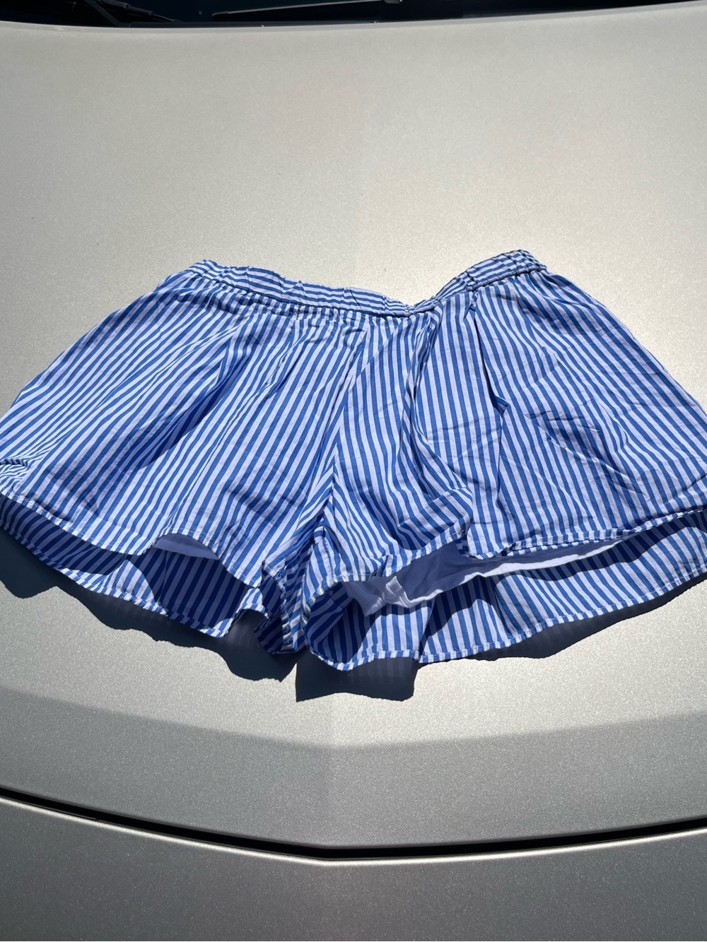 Ralph Lauren Blue and White Striped shorts girls size 12